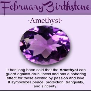 February Birthstone Amethest